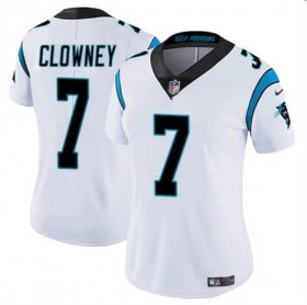 Cheap Women\'s Carolina Panthers #7 Jadeveon Clowney White Stitched Jersey(Run Small)