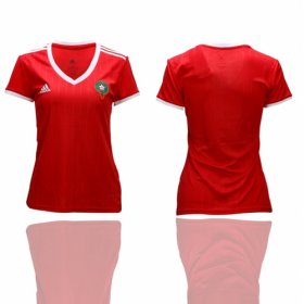Wholesale Cheap Women\'s Morocco Blank Home Soccer Country Jersey