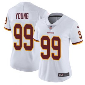 Wholesale Cheap Nike Redskins #99 Chase Young White Women\'s Stitched NFL Vapor Untouchable Limited Jersey