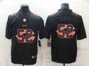 Wholesale Cheap Men's Chicago Bears #52 Khalil Mack Black Shadow Logo Limited Stitched Nike NFL Jersey
