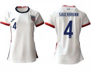 Wholesale Cheap Women 2020-2021 Season National Team America home aaa 4 white Soccer Jerseys
