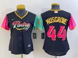 Wholesale Cheap Women's San Diego Padres #44 Joe Musgrove Black 2022 City Connect Cool Base Stitched Jersey