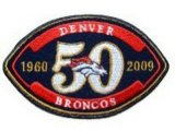 Wholesale Cheap Stitched Denver Broncos 50th Anniversary Jersey Patch