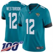 Wholesale Cheap Nike Jaguars #12 Dede Westbrook Teal Green Alternate Men's Stitched NFL 100th Season Vapor Limited Jersey