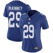 Wholesale Cheap Nike Giants #29 Xavier McKinney Royal Blue Team Color Women's Stitched NFL Vapor Untouchable Limited Jersey