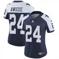 Wholesale Cheap Nike Cowboys #24 Chidobe Awuzie Navy Blue Thanksgiving Women's Stitched NFL Vapor Untouchable Limited Throwback Jersey