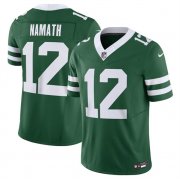 Cheap Men's New York Jets #12 Joe Namath Green 2024 F.U.S.E. Vapor Limited Football Stitched Jersey
