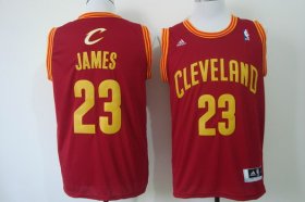 Wholesale Cheap Cleveland Cavaliers #23 LeBron James Revolution 30 Swingman Red Jersey