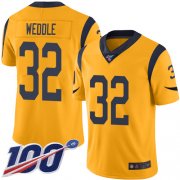 Wholesale Cheap Nike Rams #32 Eric Weddle Gold Men's Stitched NFL Limited Rush 100th Season Jersey