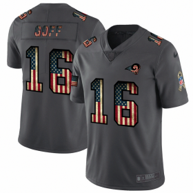 Wholesale Cheap Los Angeles Rams #16 Jared Goff Nike 2018 Salute to Service Retro USA Flag Limited NFL Jersey