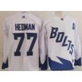 Wholesale Cheap Men's Tampa Bay Lightning #77 Victor Hedman White 2022 Stadium Series Authentic Jersey