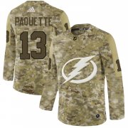 Wholesale Cheap Adidas Lightning #13 Cedric Paquette Camo Authentic Stitched NHL Jersey