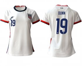 Wholesale Cheap Women 2020-2021 Season National Team America home aaa 19 white Soccer Jerseys