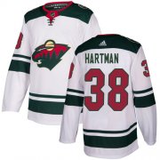Wholesale Cheap Adidas Wild #38 Ryan Hartman White Road Authentic Stitched NHL Jersey
