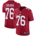 Wholesale Cheap Nike Giants #76 Nate Solder Red Alternate Men's Stitched NFL Vapor Untouchable Limited Jersey