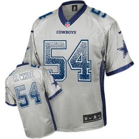 Wholesale Cheap Nike Cowboys #54 Randy White Grey Men\'s Stitched NFL Elite Drift Fashion Jersey