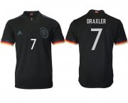 Wholesale Cheap Men 2021 Europe Germany away AAA version 7 black soccer jerseys