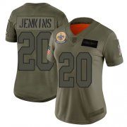 Wholesale Cheap Nike Saints #20 Janoris Jenkins Camo Women's Stitched NFL Limited 2019 Salute To Service Jersey
