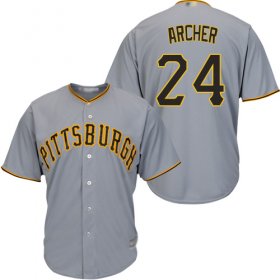Wholesale Cheap Pirates #24 Chris Archer Grey New Cool Base Stitched MLB Jersey