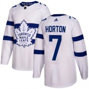Wholesale Cheap Adidas Maple Leafs #7 Tim Horton White Authentic 2018 Stadium Series Stitched NHL Jersey