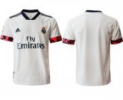 Wholesale Cheap Men 2020-2021 club Real Madrid home aaa version blank white Soccer Jerseys2
