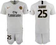 Wholesale Cheap Paris Saint-Germain #25 Rabiot Away Soccer Club Jersey
