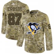 Wholesale Cheap Adidas Penguins #87 Sidney Crosby Camo Authentic Stitched NHL Jersey