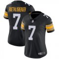 Wholesale Cheap Nike Steelers #7 Ben Roethlisberger Black Alternate Women's Stitched NFL Vapor Untouchable Limited Jersey