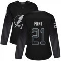 Wholesale Cheap Adidas Lightning #21 Brayden Point Black Alternate Authentic Women's Stitched NHL Jersey