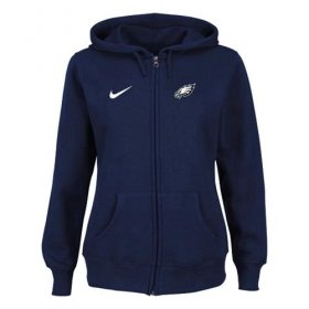 Wholesale Cheap Nike Philadelphia Eagles Ladies Tailgater Full Zip Hoodie Blue
