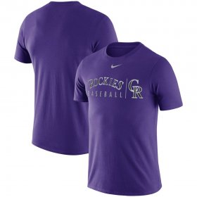 Wholesale Cheap Colorado Rockies Nike MLB Practice T-Shirt Purple