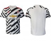 Wholesale Cheap Men 2020-2021 club Manchester United away aaa version white Soccer Jerseys