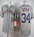Wholesale Cheap Astros #34 Nolan Ryan Grey Cool Base Stitched MLB Jersey