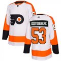 Wholesale Cheap Adidas Flyers #53 Shayne Gostisbehere White Road Authentic Stitched NHL Jersey