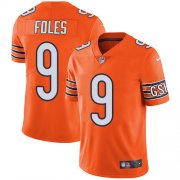 Wholesale Cheap Nike Bears #9 Nick Foles Orange Youth Stitched NFL Limited Rush Jersey