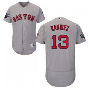Wholesale Cheap Red Sox #13 Hanley Ramirez Grey Flexbase Authentic Collection 2018 World Series Stitched MLB Jersey