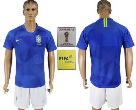 Wholesale Cheap Brazil Blank Away Soccer Country Jersey