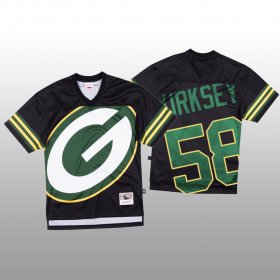 Wholesale Cheap NFL Green Bay Packers #58 Christian Kirksey Black Men\'s Mitchell & Nell Big Face Fashion Limited NFL Jersey