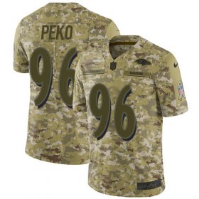 Wholesale Cheap Nike Ravens #96 Domata Peko Sr Camo Men\'s Stitched NFL Limited 2018 Salute To Service Jersey