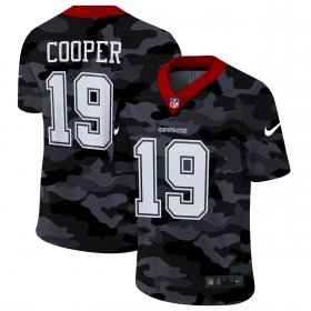 Cheap Dallas Cowboys #19 Amari Cooper Men\'s Nike 2020 Black CAMO Vapor Untouchable Limited Stitched NFL Jersey