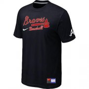 Wholesale Cheap Atlanta Braves Nike Short Sleeve Practice MLB T-Shirt Black