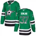 Cheap Adidas Stars #37 Justin Dowling Green Home Authentic Drift Fashion Stitched NHL Jersey