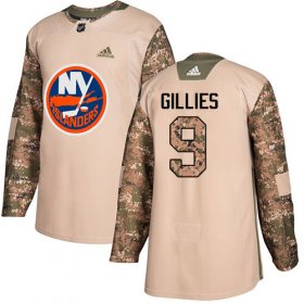 Wholesale Cheap Adidas Islanders #9 Clark Gillies Camo Authentic 2017 Veterans Day Stitched NHL Jersey