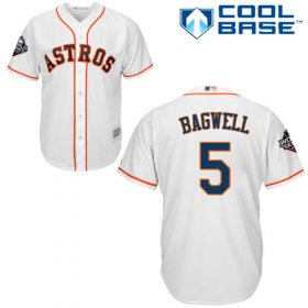 Wholesale Cheap Astros #5 Jeff Bagwell White Cool Base 2019 World Series Bound Stitched Youth MLB Jersey