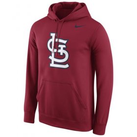 Wholesale Cheap St.Louis Cardinals Nike Logo Performance Pullover Red MLB Hoodie