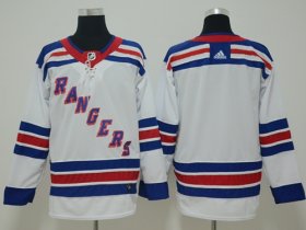 Wholesale Cheap Adidas Rangers Blank White Road Authentic Stitched NHL Jersey
