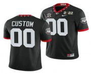 Wholesale Cheap Men's Georgia Bulldogs ACTIVE PLAYER Custom 2022 Patch Black College Football Stitched Jersey