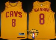 Wholesale Cheap Men's Cleveland Cavaliers #8 Matthew Dellavedova 2017 The NBA Finals Patch Yellow Jersey