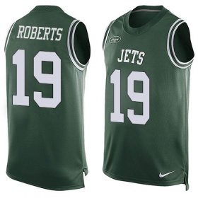 Wholesale Cheap Nike Jets #19 Andre Roberts Green Team Color Men\'s Stitched NFL Limited Tank Top Jersey