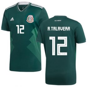 Wholesale Cheap Mexico #12 A.Talavera Green Home Soccer Country Jersey